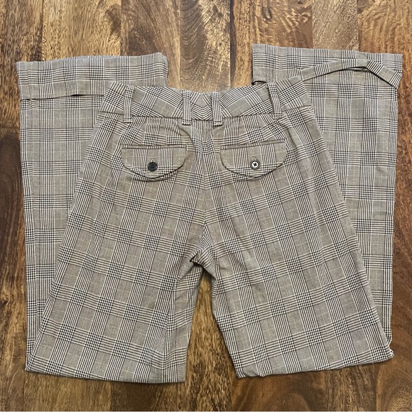 COPY - Women’s GAP Flare Pants - Tan Houndstooth Plaid - Picture 4 of 7